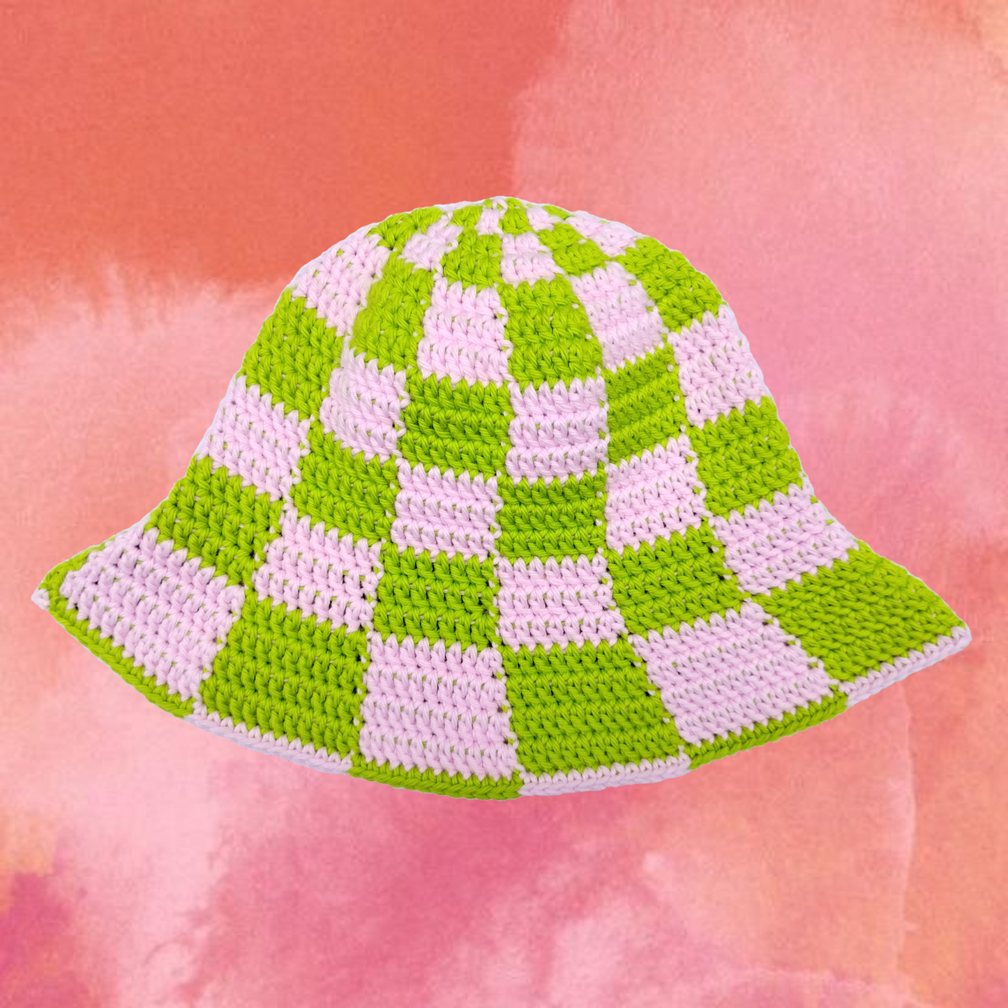 Checker Cotton Bucket Hat