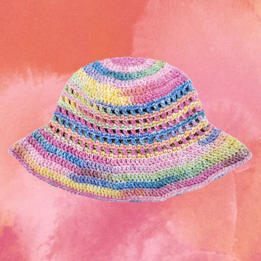 Rainbow Cotton Bucket Hat